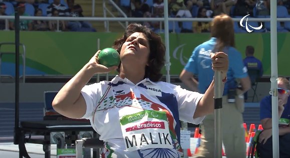 indiaatsports's tweet photo. Deepa Malik in action during Women's Shot Put F53 final at #Rio2016 #Paralympics .Congrats @DeepaAthlete on #SILVER https://t.co/l4DA4sRWs7
