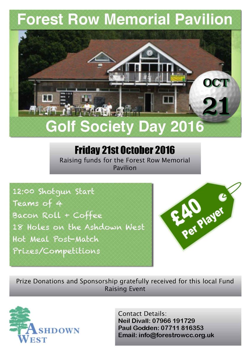 <a href="/FrowFC/">Forest Row FC</a> @forestrow1 <a href="/frjfc/">Forest Row Junior FC</a> <a href="/RoyalAshdown/">Royal Ashdown Forest Golf Club</a> <a href="/Expest_Services/">Expest Services</a> @HowardCundeyFR <a href="/EGrinsteadSport/">EG Courier Sport</a> 

Get involved! RT please