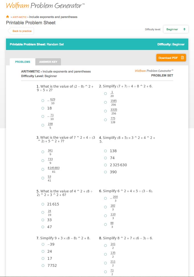 Wolfram_Alpha's tweet photo. Ace your first #MathTest of the school year with our #ProblemGenerator practice sheets: https://t.co/LdfQne3GSU https://t.co/15T0DqyTaC