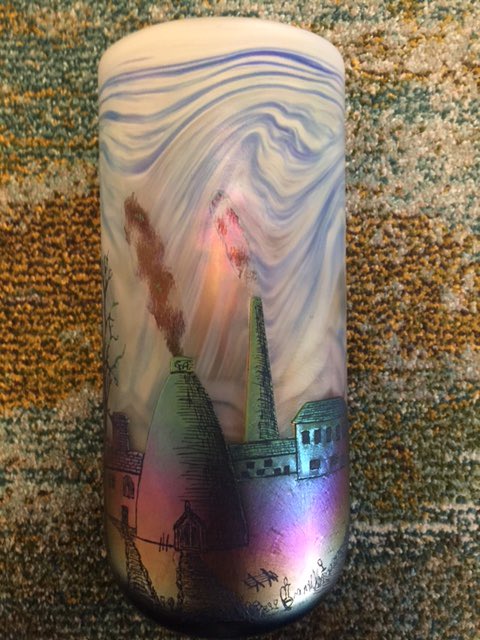 We are honoured to make this unique cameo vase for our friends at the <a href="/Glass_Assoc/">Glass Association</a>. Will be auctioned at their AGM