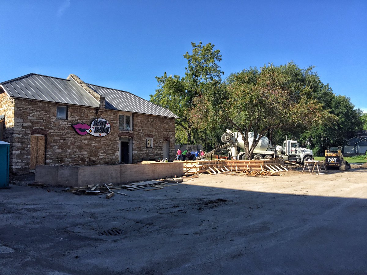 Pouring the last of the patios today!