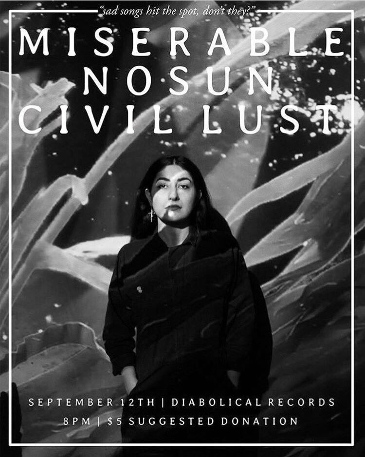 Salt Lake City: Catch Miserable at Diabolical Records tonight w/ No Sun &amp; more!

More info: facebook.com/events/1057978…