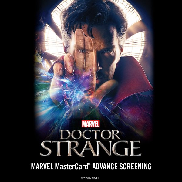 Marvel's tweet image. Enter for a chance to win @DrStrange tix: bit.ly/2bA2e6L  Terms apply, ends 9/23. 18+ only. From @SYFNews.