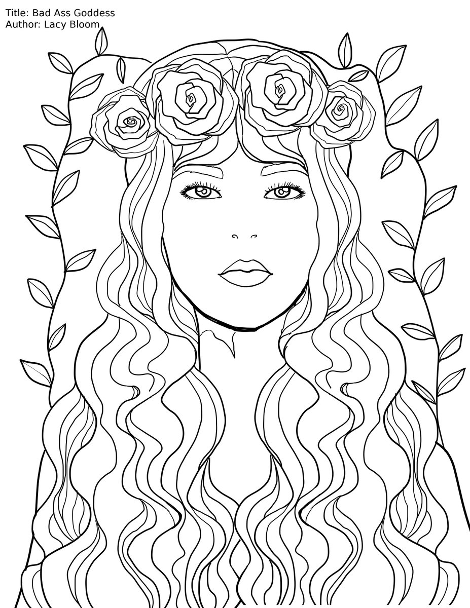 lacybloombooks's tweet photo. Coloring Page giveaways for my upcoming book, Bad Ass Godess! Click on picture and print it off! :) #Coloringpage https://t.co/n8eUuETGt7