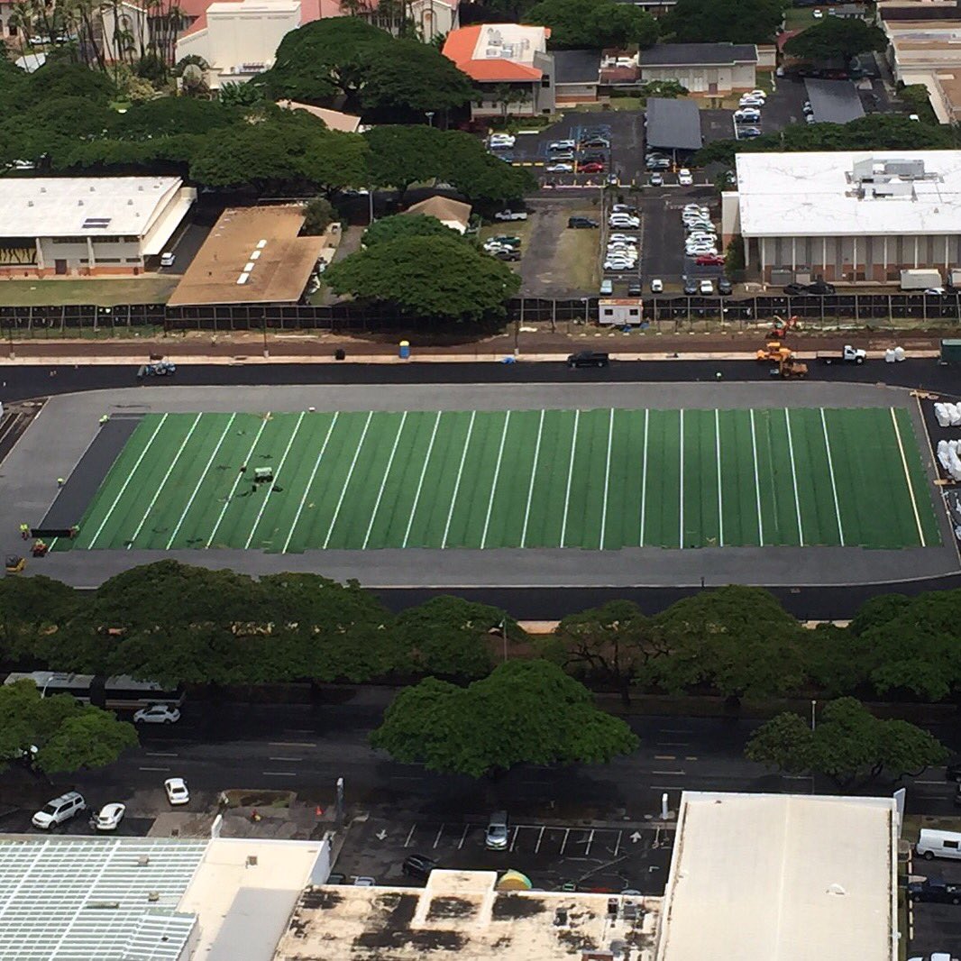Tiger_Athletics's tweet photo. Initial turf has been laid down for football/soccer field. Hopefully everything done Feb 2017 🙏🏽 https://t.co/dbwHCkR1lC