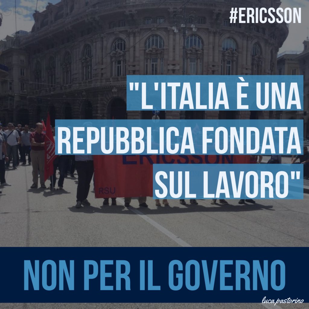 lucapasto71's tweet photo. #piaggio e #ericsson siamo tutti noi. solidarietà ai lavoratori: faró tutto quello che potró e saró al vostro fianco https://t.co/vIEvhqBdor