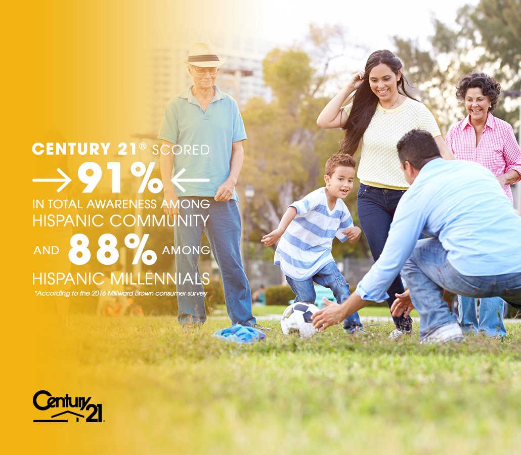 CENTURY21's tweet photo. We’re proud to have helped members of the Hispanic community find homes por dieciocho años consecutivos. #C21Español https://t.co/swcGc0WxAM