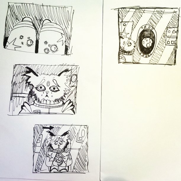 Exallart's tweet image. Been working on a new story board with Amps. #storyboard #animationstoryboard #animation #film