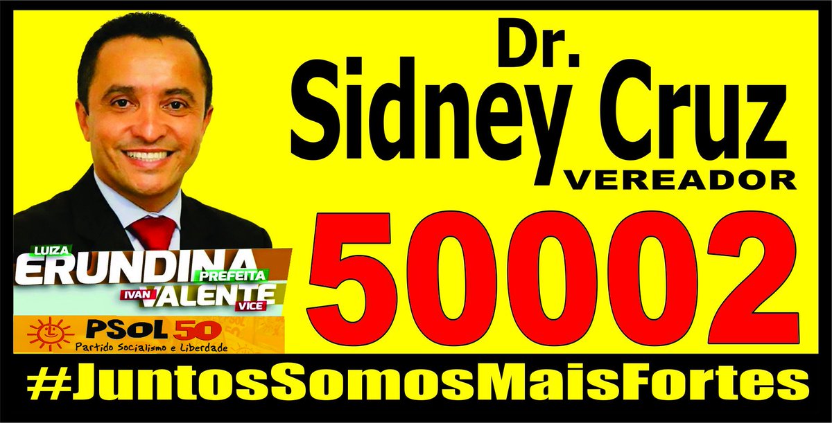 DR. SIDNEY CRUZ - VOTE 50002 - CONFIRMA !!!