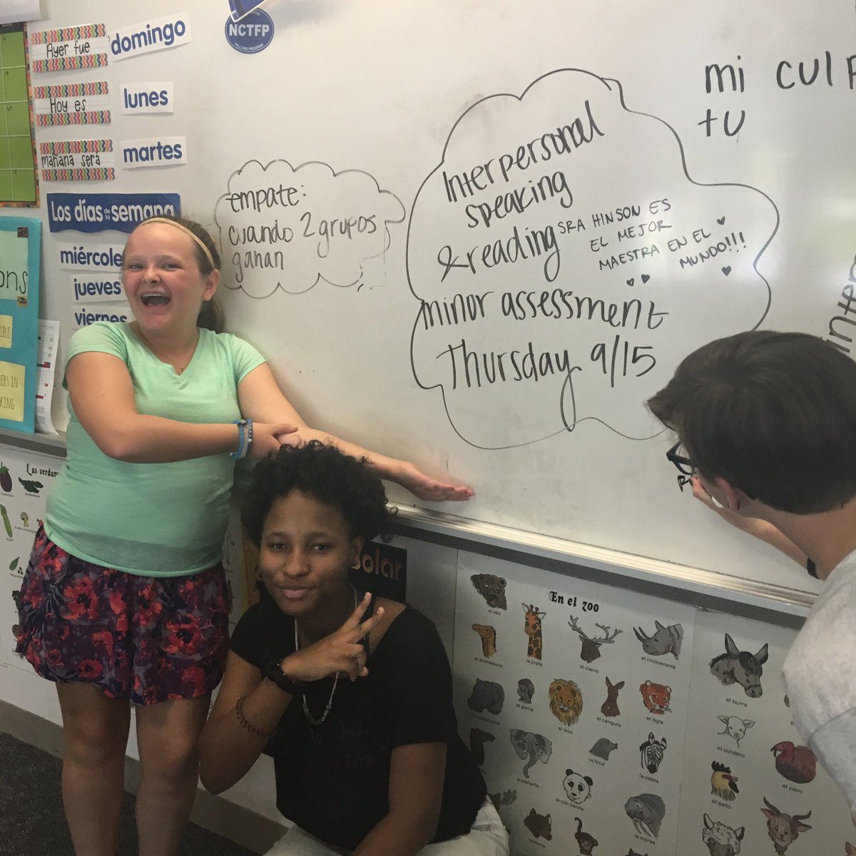 ligonspanish's tweet photo. Español 2/2+ interpersonal speaking and reading minor assessments this Thursday (9/15) #ligonspanish https://t.co/5hKLG6uLU7