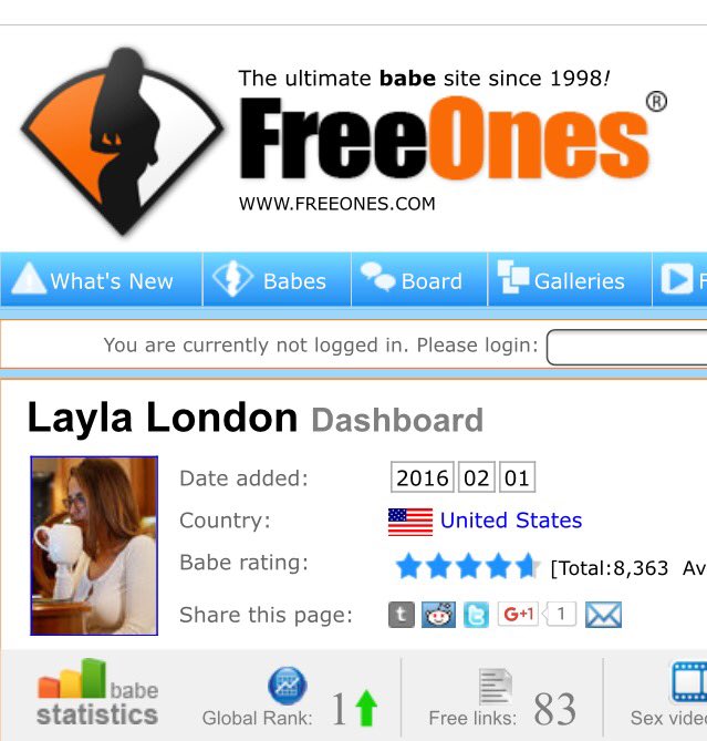 Fab2Phil's tweet photo. @XLaylaLondonX YES‼️ Layla is top of the Feeones  babes, about time too💓🤓💓☝ https://t.co/TqcW4N9zy2