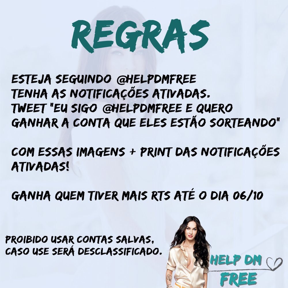 wildccabeyo's tweet image. Eu sigo @helpdmfree e quero ganhar a conta que eles estão sorteando