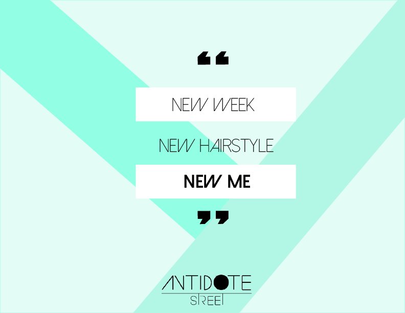 AntidoteStreet's tweet image. Lets do it! #newme #newhair #makethisweekcount with antidotestreet.com #TheDailyAntidote