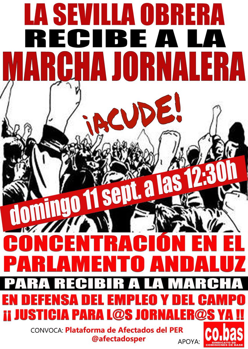 Marx21Andalucia's tweet photo. Arriba la lucha de @afectadosper ! Justicia social en el campo andaluz! Reforma agraria ahora! @cobas_ @SAT_nacional https://t.co/AHYDcfqlqZ