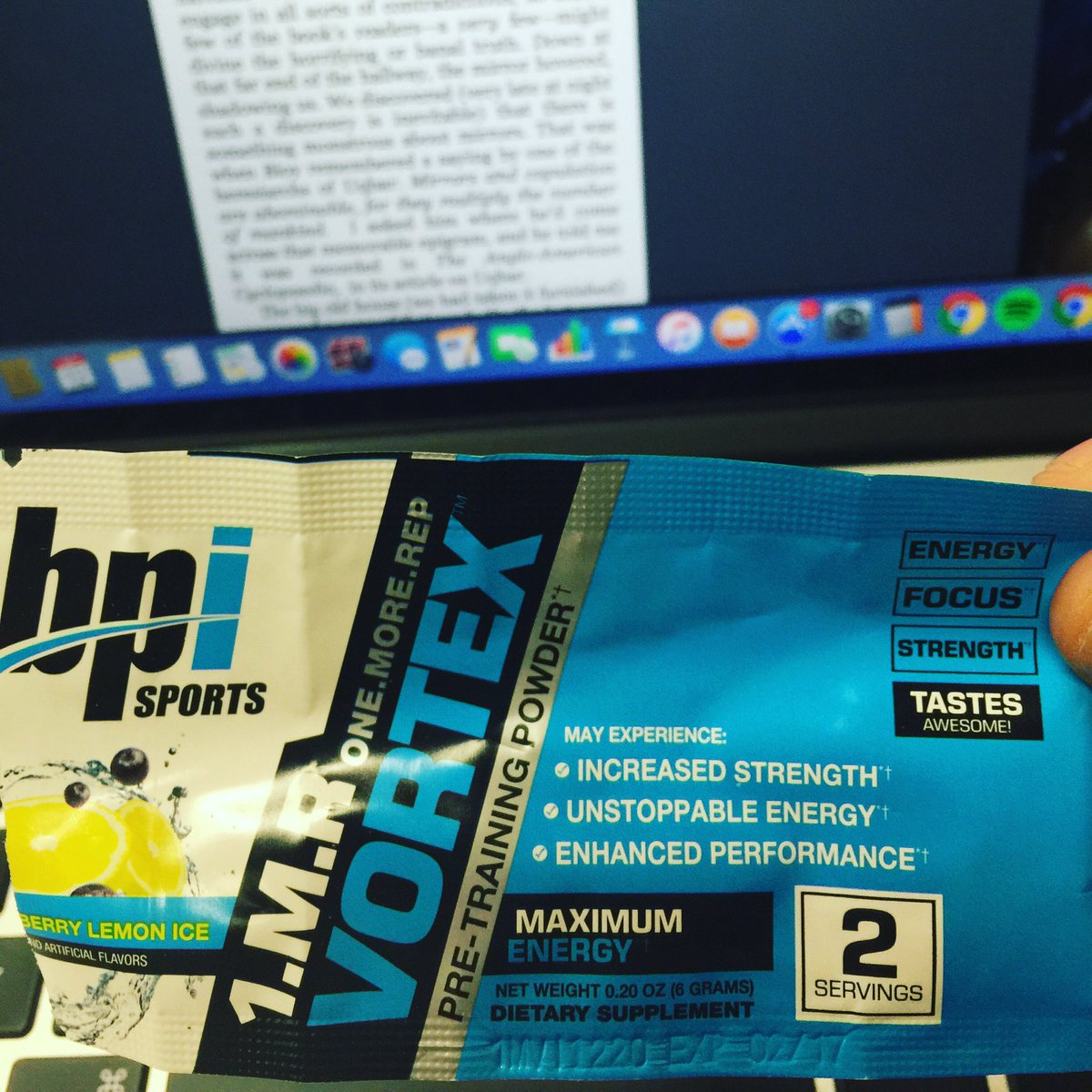 Bazof's tweet photo. Just what I need to get me through the mid day slump #teambpi #bpisports #bpicampusrep https://t.co/ZbZwMWCbgo