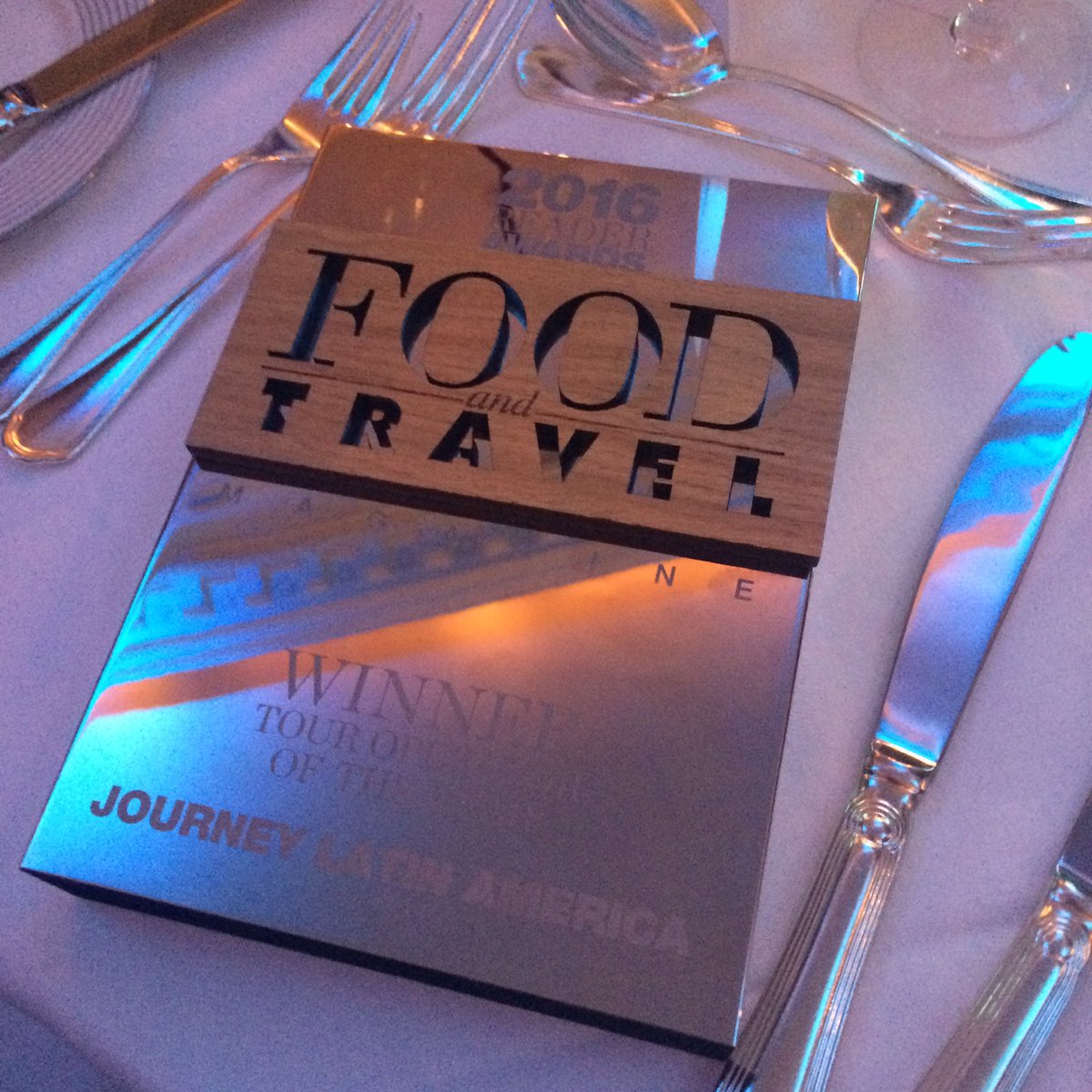 So thrilled to have won the Best Tour Operator Award! Thank you <a href="/FoodandTravelEd/">Food and Travel</a> and all your readers! #FAndTAwards