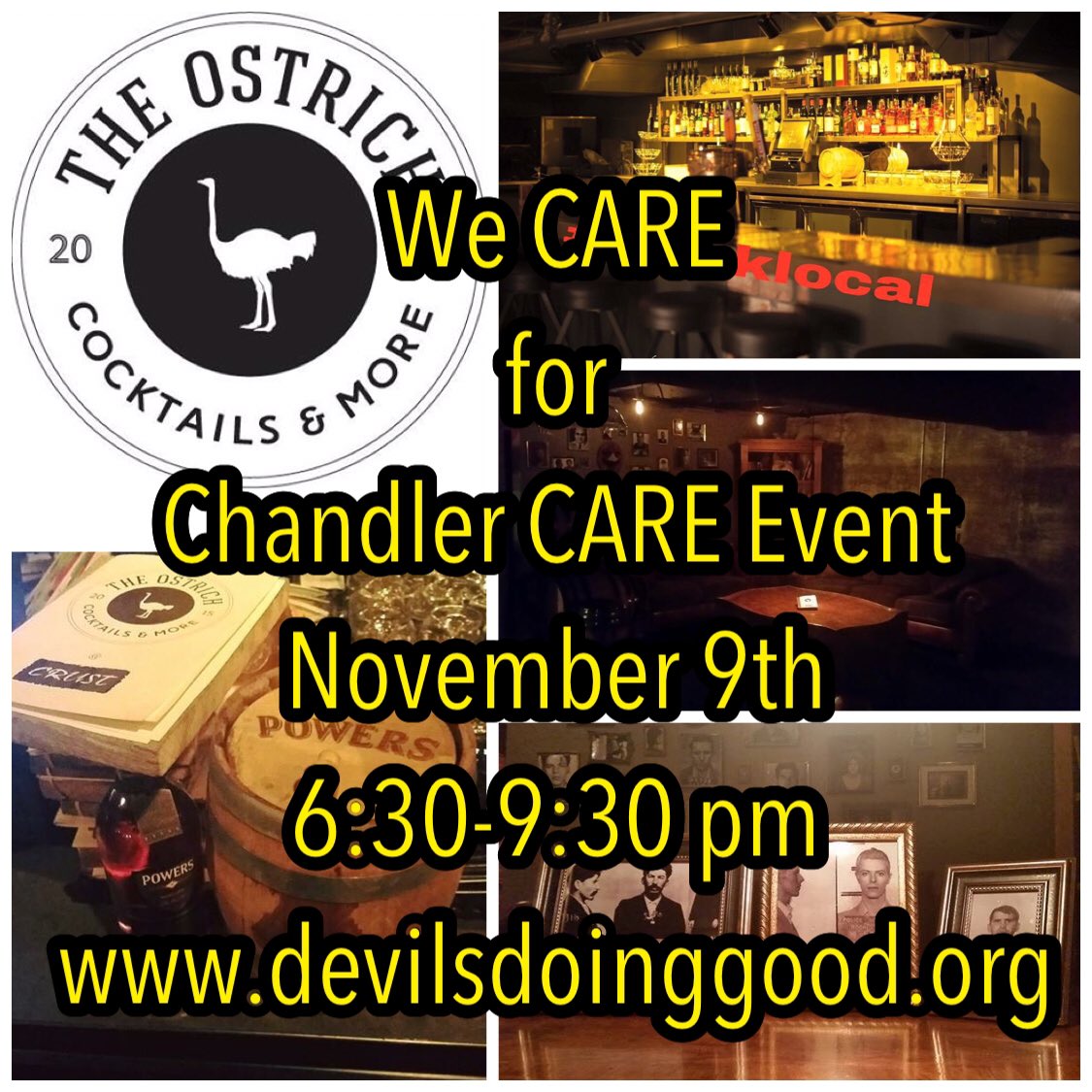 devilsdoinggood's tweet photo. Thank you to the Ostrich in downtown Chandler for hosting the event &amp; covering all food costs. Join us 11/9/16! https://t.co/iIZ4NHX16E