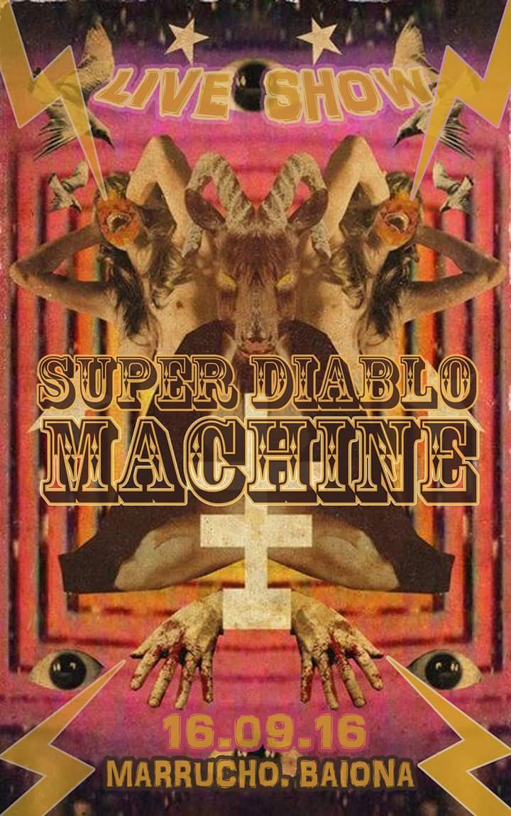 TabernaMarrucho's tweet photo. Este viernes tralla en el #Marrucho con #SuperDiabloMachine!! https://t.co/I0KF97FOZ3