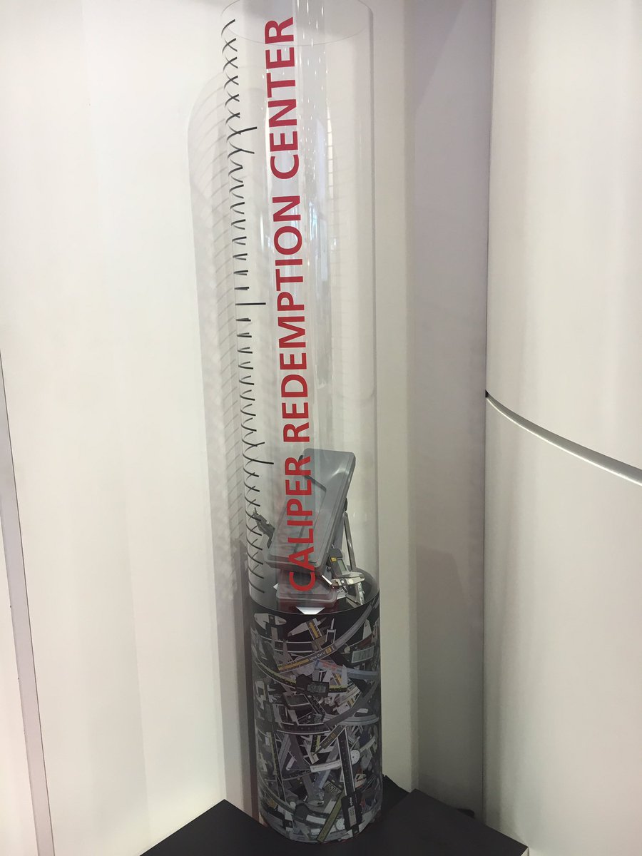 mahr_inc's tweet photo. Our #CaliperRedemption tube is filling up! Do you have a caliper to trade up at #IMTS2016? https://t.co/WaiWawhpLT https://t.co/1CtGkQzGiF