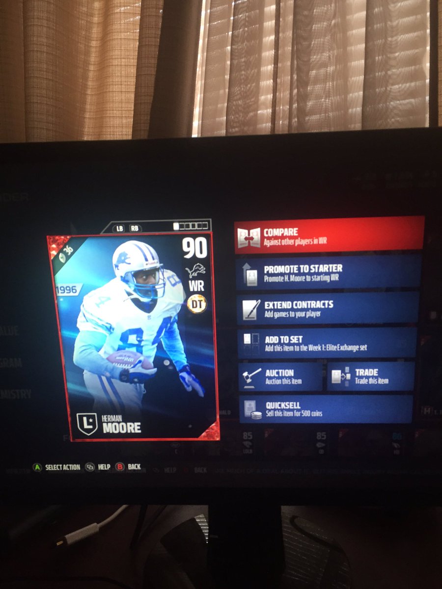 Exxams's tweet image. RT and Follow to win Herman Moore ends Thursday night!