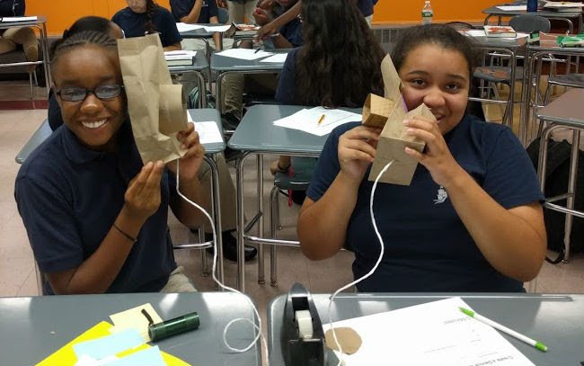 PHACharter's tweet photo. #APCSPfirstweek Sending Binary Messages! @PHACharter @CarolineM https://t.co/kw19y6jfXG