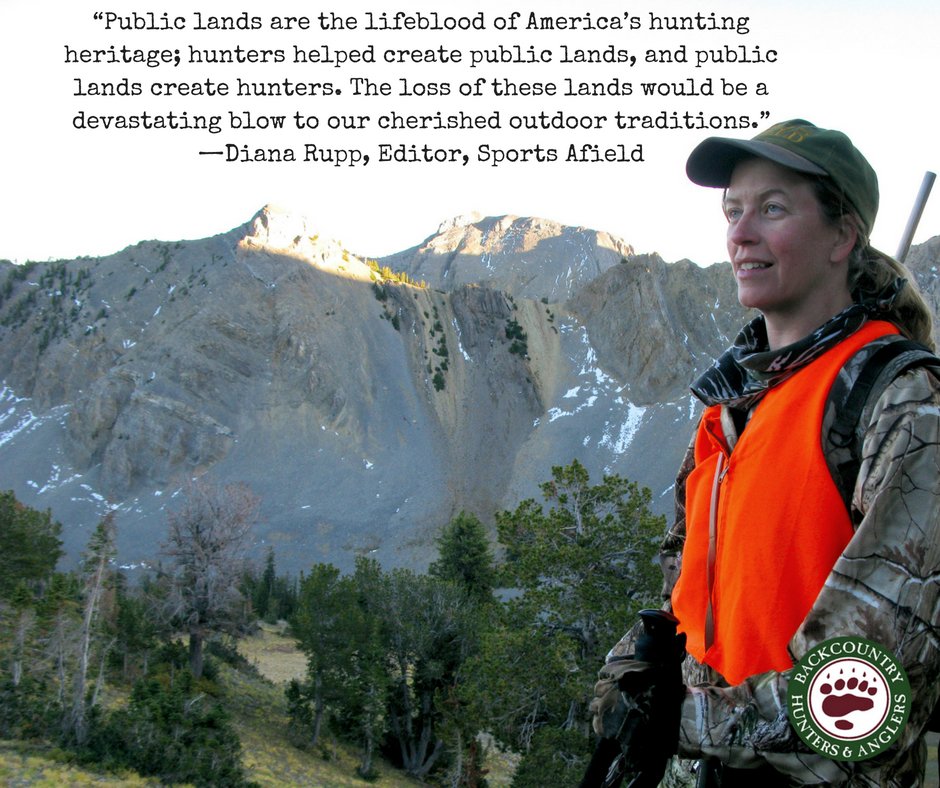Join Diana of <a href="/sportsafield/">Sports Afield</a> in pledging to #keepitpublic.

backcountryhunters.org/sportsmans_ple…