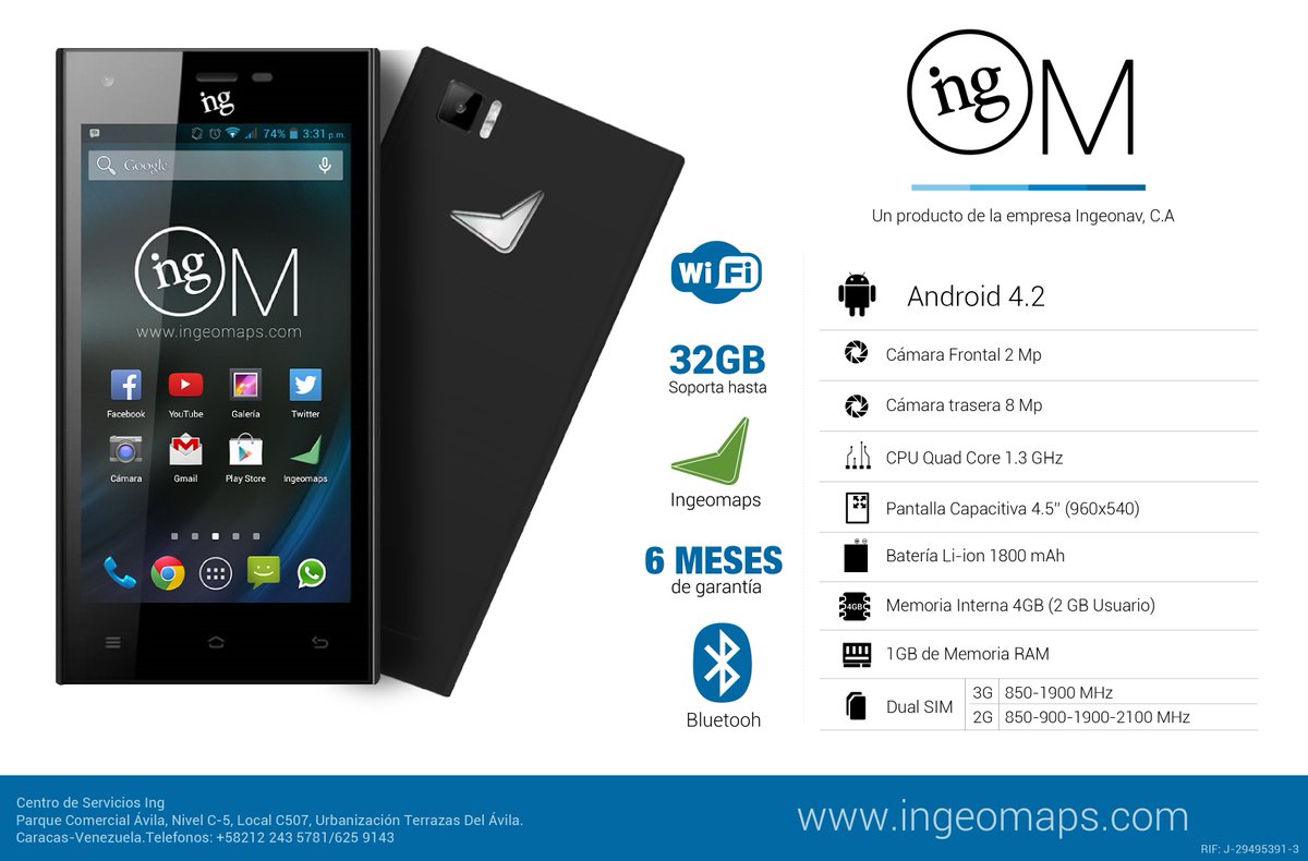 TecnologiasIng's tweet photo. Conoce las características del Smartphone #IngOM. Único con Ingeomaps “El GPS Ingeomaps”. ¡RT si te gusta! https://t.co/4bAsvrzyh9