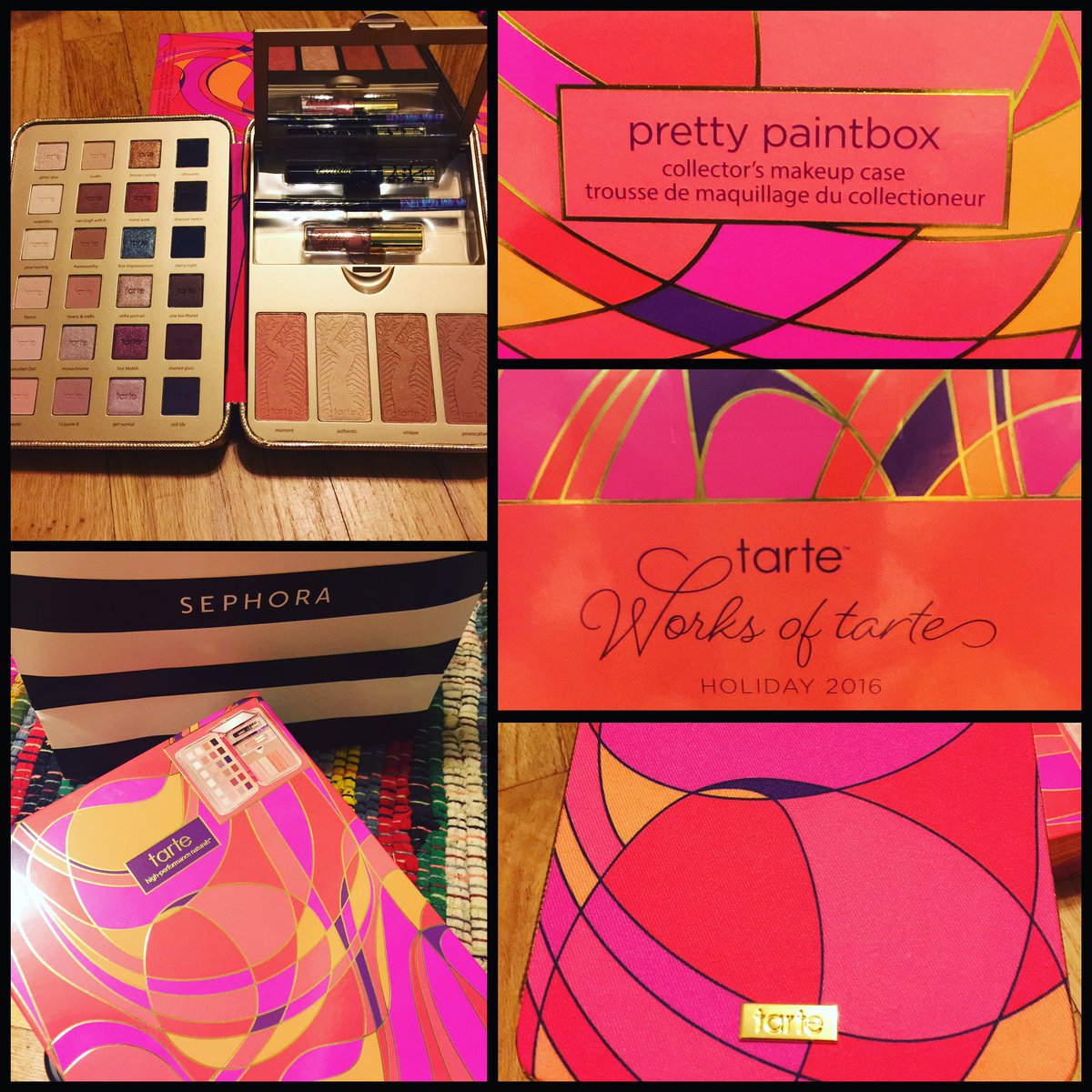 ScrogginsJanell's tweet photo. #tarte #tartecosmetics #prettypaintbox #holiday2016 #makeupaddict #makeupaddiction #sephora https://t.co/dNZgk1ExvW
