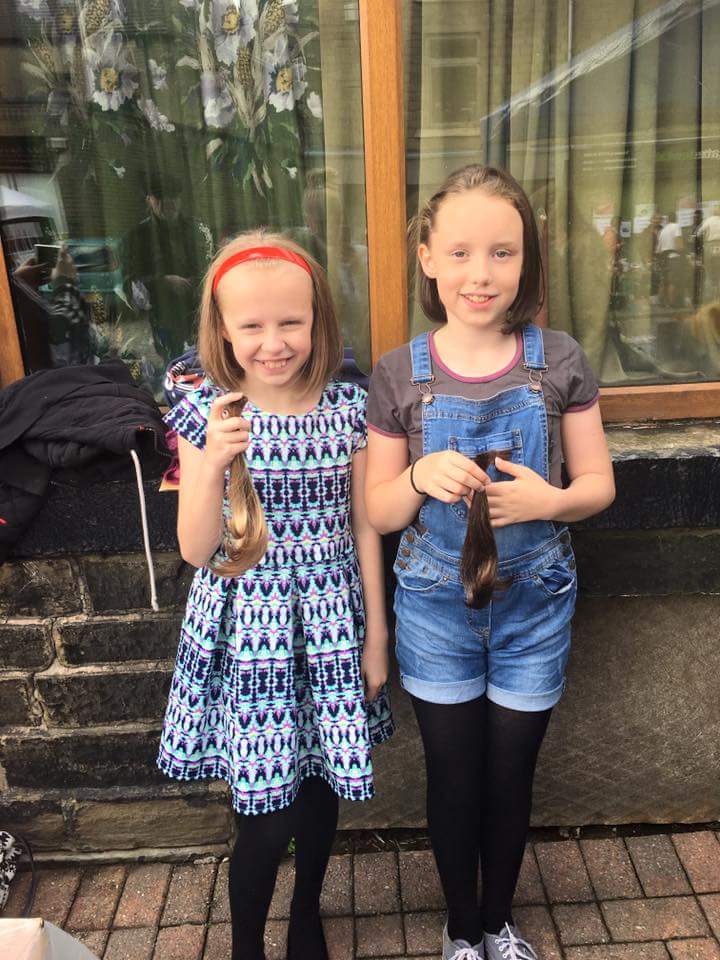 NookSalon's tweet photo. Well done to these beautiful girls who donated their hair #princesstrust #WellDone https://t.co/mBOeVnGj6H