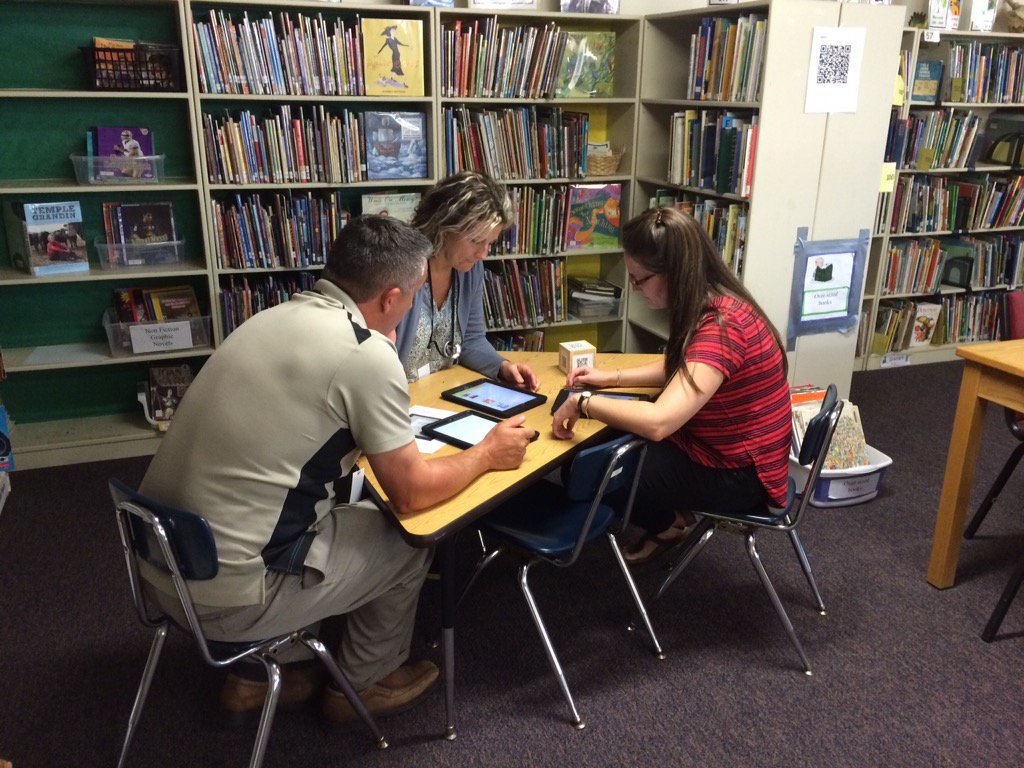 atruchon's tweet photo. #bsdpd participating in QR Playground to explore use of our elementary app tool kit, app potential and SAMR https://t.co/SU0eXJiCpg