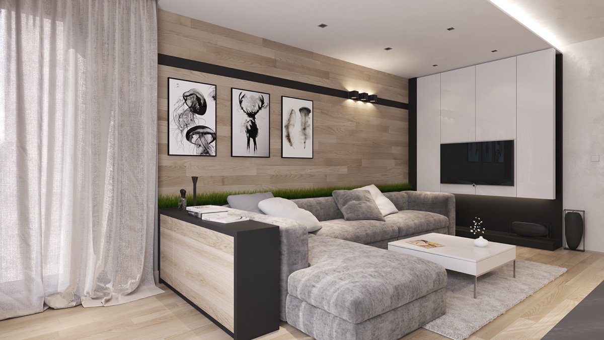 paulsaperstein's tweet image. The walls, floor, and #sideboardtable all incorporate the same style of wood in this #li... cpix.me/a/5247747