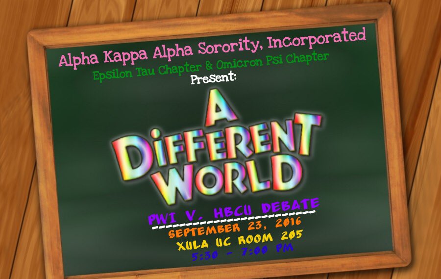 tulaneaka's tweet photo. Kome engage in the PWI vs HBCU debate with the OΨ and EΤ chapters of Alpha Kappa Alpha Sorority, Inc. https://t.co/Gq5W0GEmQI