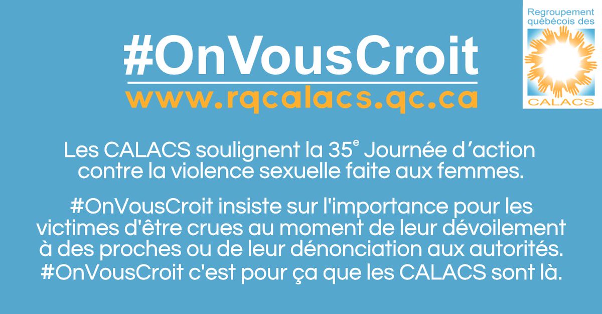 NetFemmes's tweet photo. Cette semaine, on souligne la 35è #JACVSFF https://t.co/Jw39FXbxjI #OnVousCroit #vff https://t.co/9deVxe8Vbv
