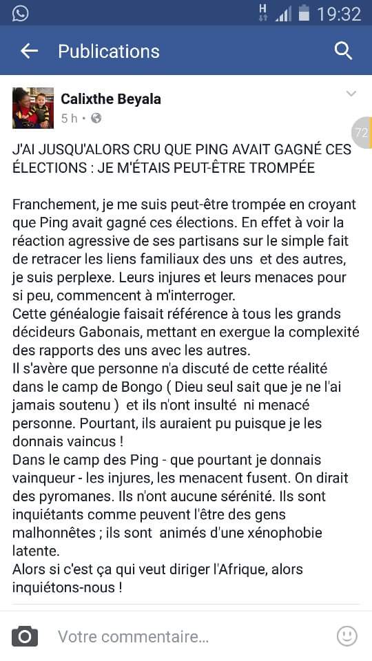 CharleneLesly's tweet photo. CALIXTE BEYALA DÉSHABILLE JEAN PING: DÉCEPTION TOTALE #PingIsKilling #Gabon2016 @RFI @bbcafrique @VOAFrench https://t.co/QANVIPADG2