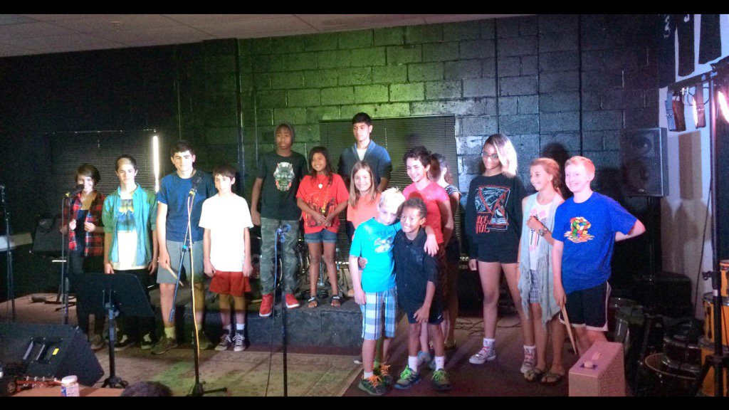 col433's tweet image. The summer camp of 2016 at the school of Rock