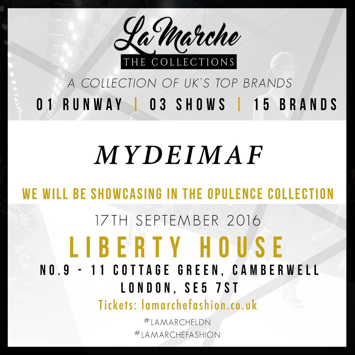 mydeimaf's tweet photo. Only 5 days to the fabulous #lamarcheshow #brands #3in1day. Get your tickets already. #15fabulousbrands #exciting😘😘😘 https://t.co/qw30EXw6OE