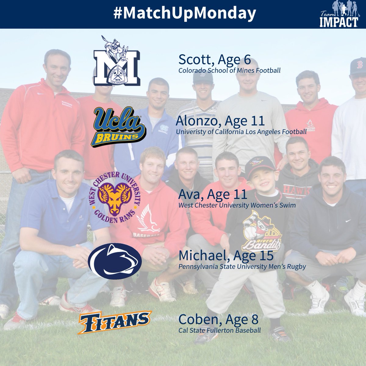 GoTeamIMPACT's tweet photo. #MatchUpMonday #BeTheIMPACT https://t.co/9yG10AuIN9