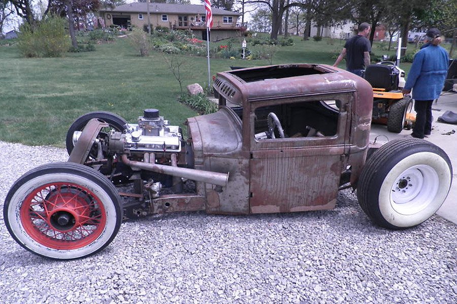 Lo-down Mopar... lov'n it!!! #ratrod #hotrod #mopar
