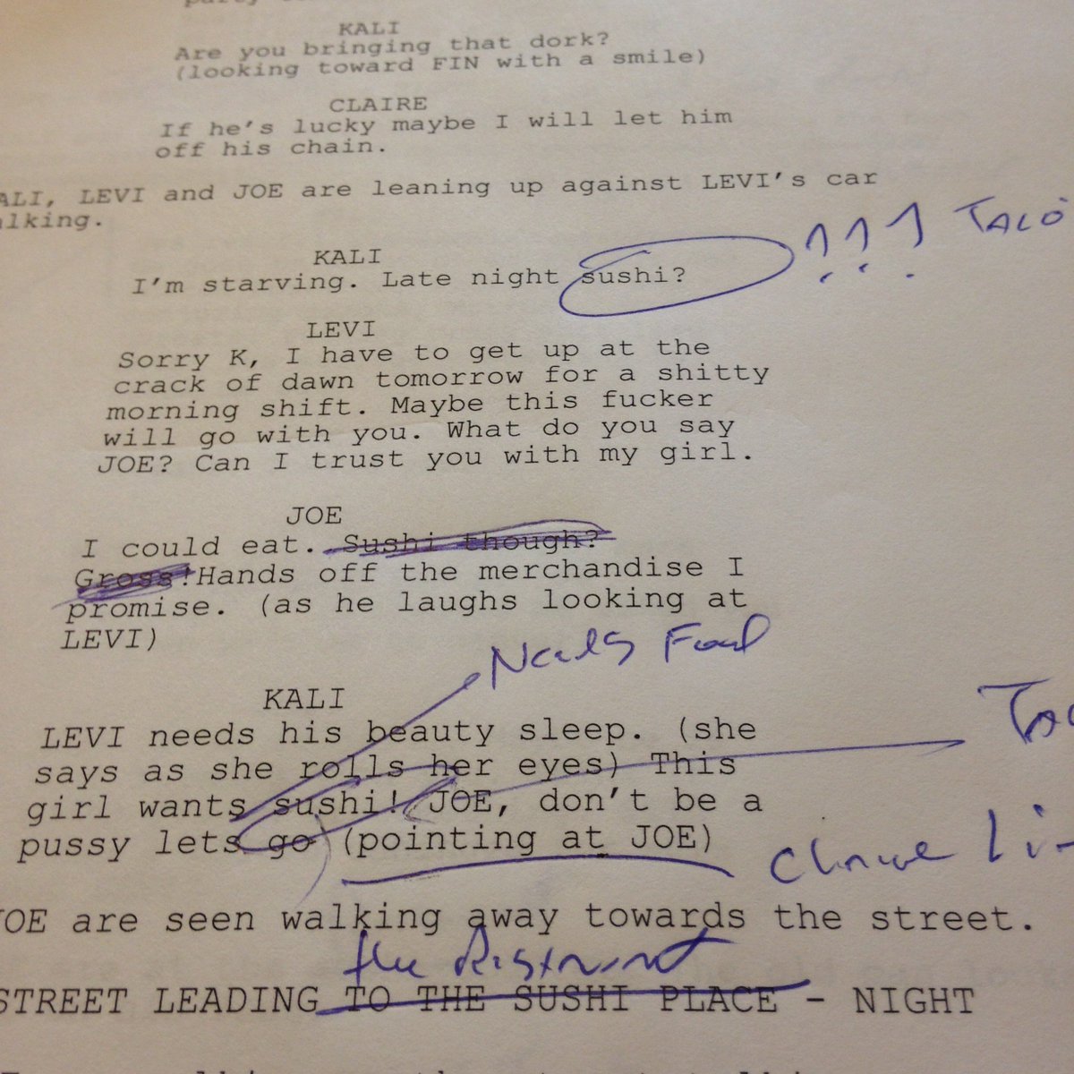 ISGFilms's tweet image. Endlessly writing and rewriting. #indiehorror #screenwriting #twistofcain