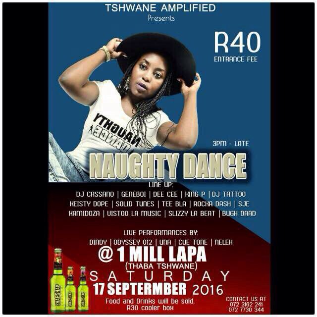 SMPTYLtd's tweet photo. Catch our song bird @dindy_sa [Dindy] live dis weekend 17 Sep @1MillLapa in PTA #naughtydance #SMTalentManagement https://t.co/QUROMUOHJK