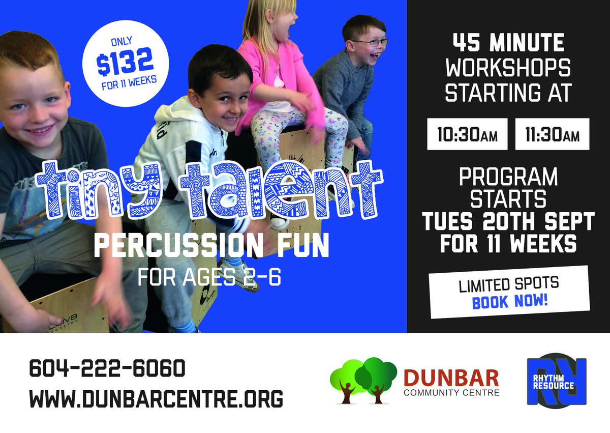 RhythmResource's tweet photo. Come & play percussion from around the world! #TinyTalent @DunbarCC Vancouver first session #Free Tues 13th Sept :) https://t.co/1b718Y7VuF