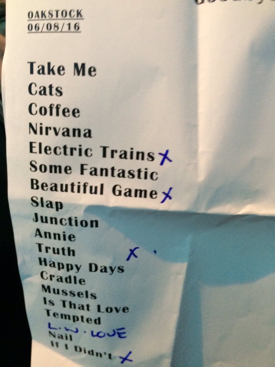 ESVOT_President's tweet photo. @krofty here's the set list I was reading #cortege https://t.co/CzmcEHG2sJ