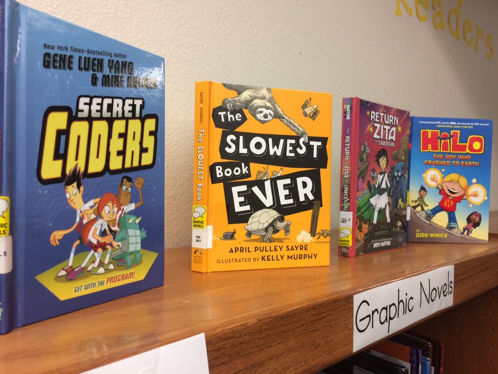 7HillsLibrary's tweet photo. Sneak peak. New books in the library! #7HillsREADS @7HillsNISD https://t.co/OMvcJz5RyJ