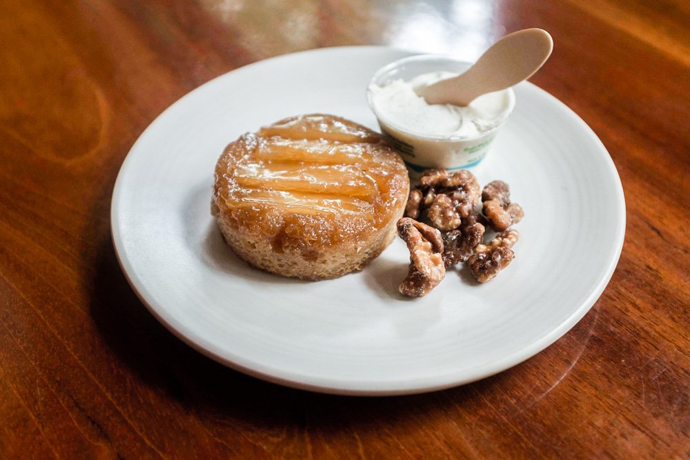 DahliaBakery's tweet photo. apple brandy upside-down cakelets, you read that correctly. this week only! #sweetweekseattle https://t.co/IaSteqzB7Y
