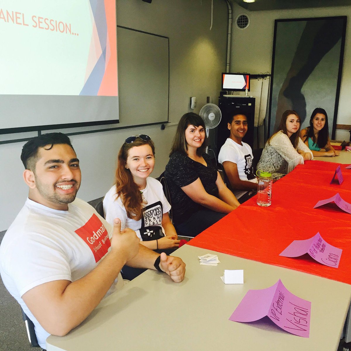 TheGoodmanSAA's tweet photo. When it's Monday morning and the SAA team is in full action! #SAARepresent #PanelSession https://t.co/DhLoLIh724