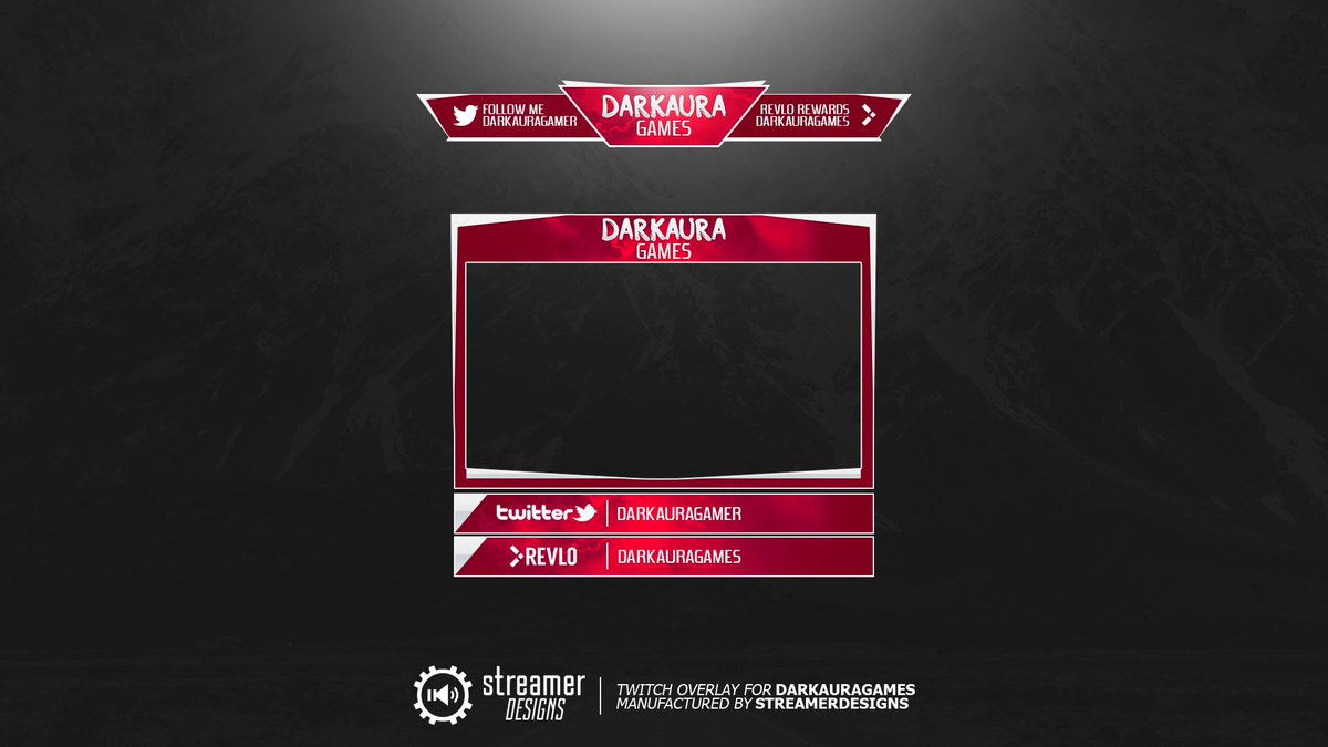Custom overlay constructed by <a href="/StreamerDesigns/">StreamerDesigns</a> for <a href="/DarkAuraGamer/">The Dark Aura Gamer</a>

High quality results #Twitch #TwitchOverlay