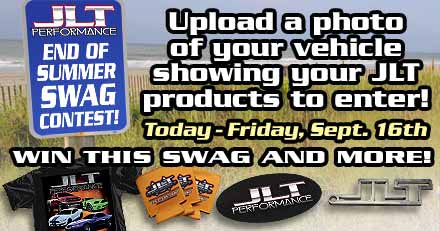 Are you a JLT Performance fan? Do you like free swag? Here's your chance to win some free gear from JLT!
