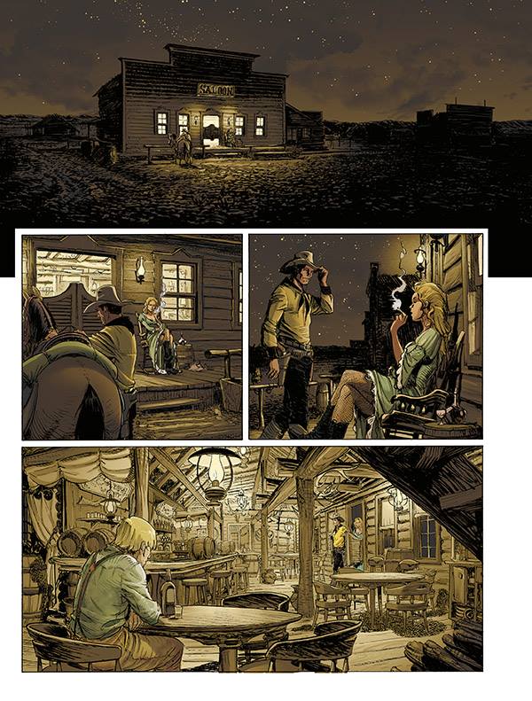 _TexWiller_'s tweet photo. Una tavola di "Sfida nel Montana": disegni di Giulio De Vita, colori di Matteo Vattani. dal 24 Settembre.  Che dire? https://t.co/0n2Splf0KH