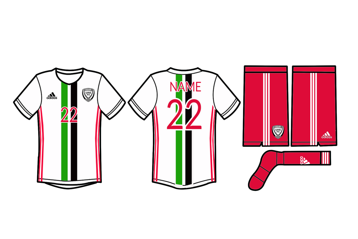 Designfootball Com On Twitter Here S A Lovely United Arab Emirates Kit Https T Co Ovsrtbwa6p Uae