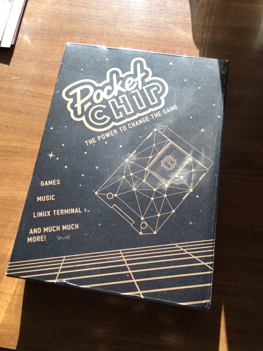rlcodispoti's tweet image. It&apos;s here! #pocketchip #linux @nextthingco